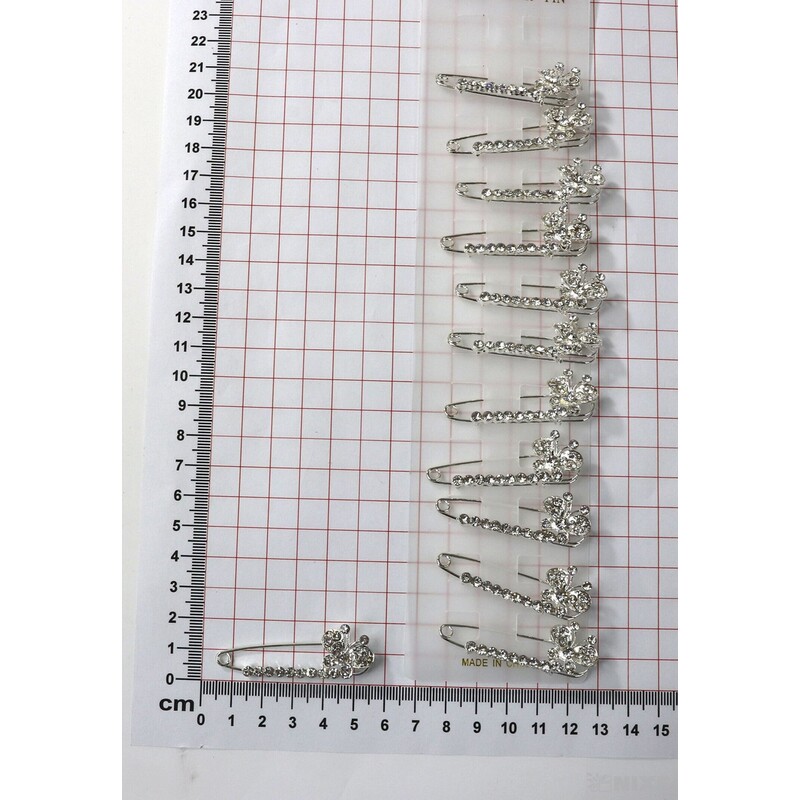 ŠPENDLÍK PL SVATEBNÍ 5cm 12ks