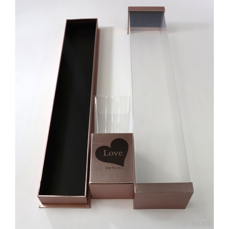 KRABICE 10x9x60cm*RŮŽOVÁ