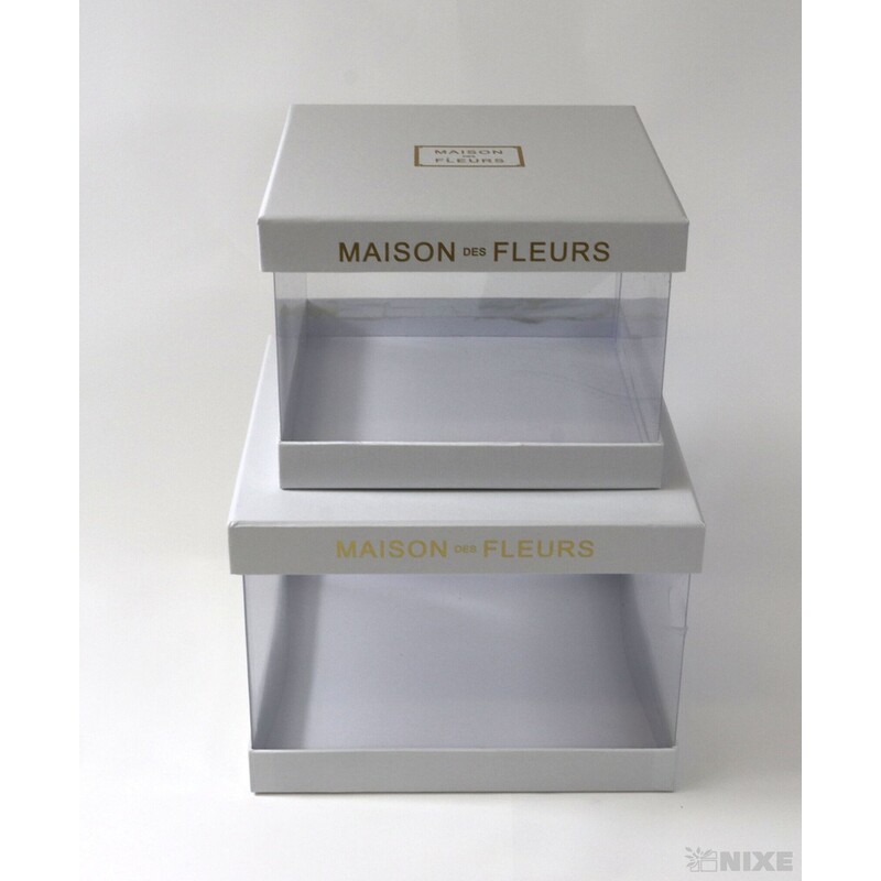 KRABICE 20x14x20cm 17x13x17*BÍLÁ