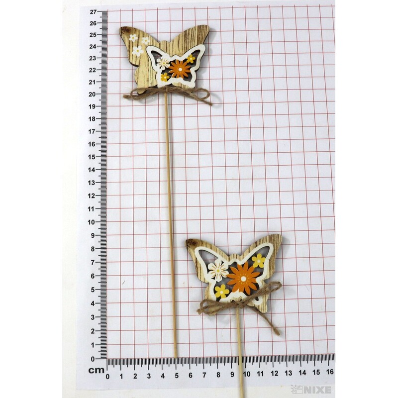 ZÁPICH MOTÝL 7x26cm 6ks*PŘÍRODNÍ