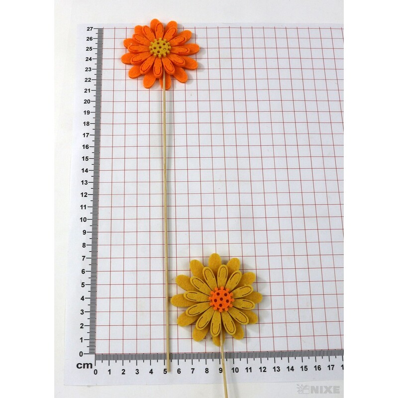 ZÁPICH FILC KVĚT 6x28cm 10ks*MIX BAREV