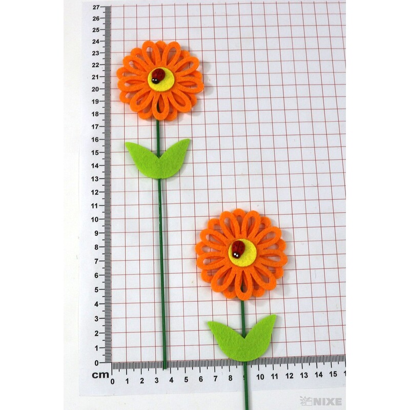 ZÁPICH FILC KVĚT 6x24cm 8ks*MIX BAREV