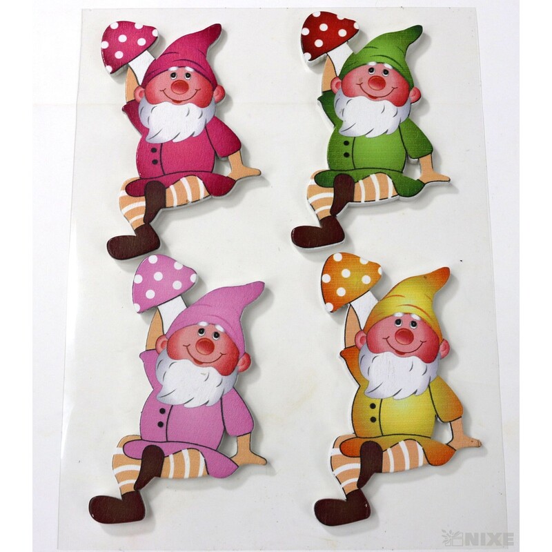 TRPASLÍK NALEP 4x8cm 4ks*MIX BAREV