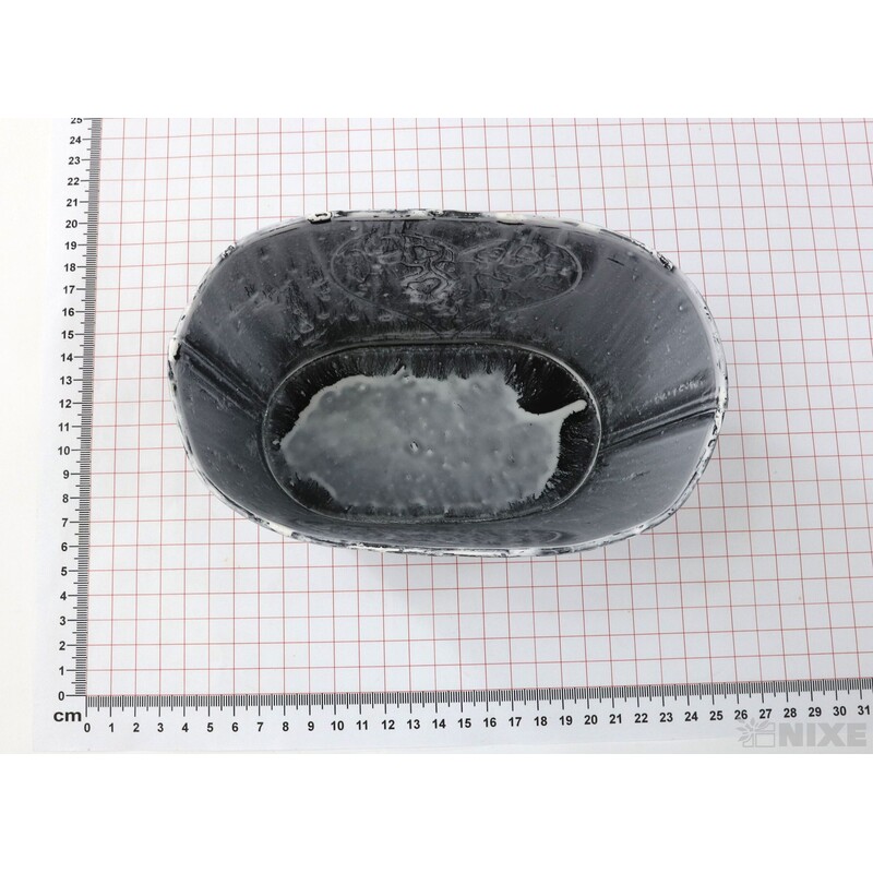 PLECHOVÁ MISKA OVÁL 17x11x09cm*BÍLÁ