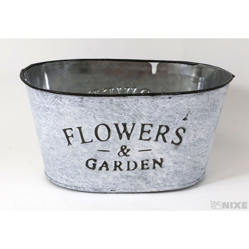 PLECHOVÁ MISKA OVÁL 17x11x09cm*BÍLÁ