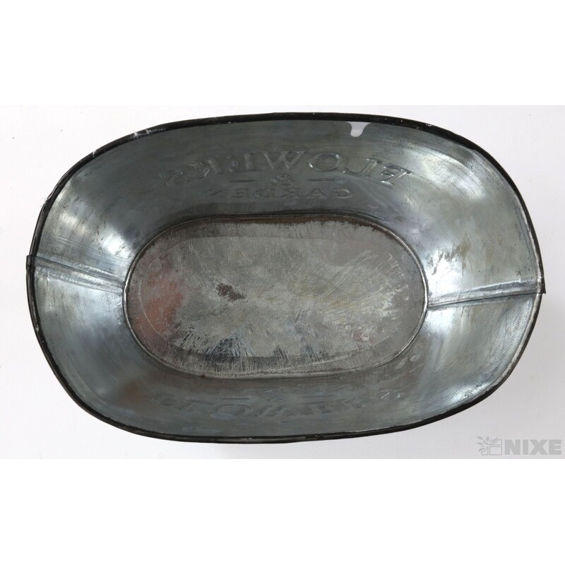 PLECHOVÁ MISKA OVÁL 17x11x09cm*BÍLÁ