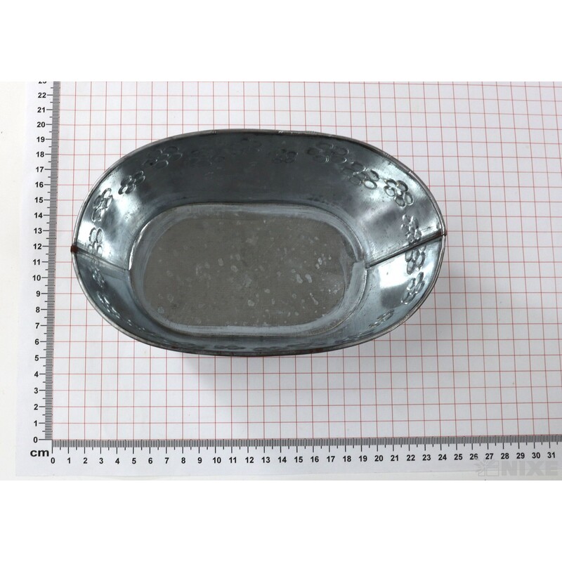 PLECHOVÁ MISKA OVÁL 18x11x9cm*