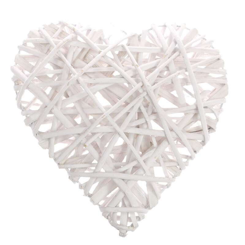 ZÁVĚS SRDCE 25cm*BÍLÁ