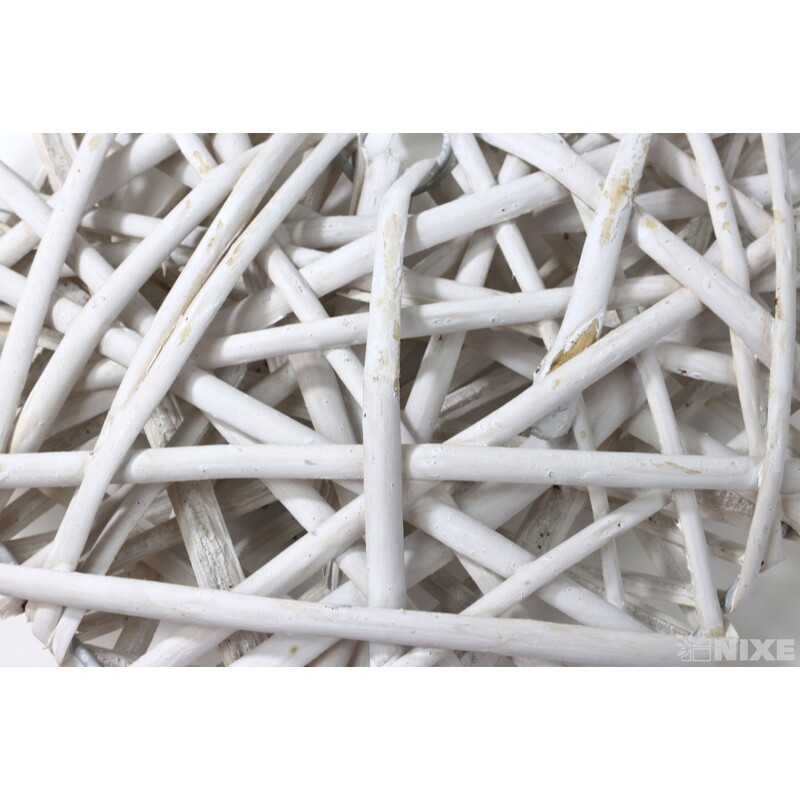 SRDCE ZÁVĚS 19cm*BÍLÁ