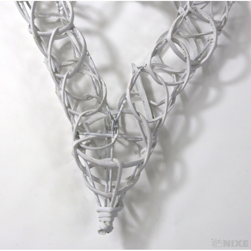 SRDCE ZÁVĚS 29cm*BÍLÁ