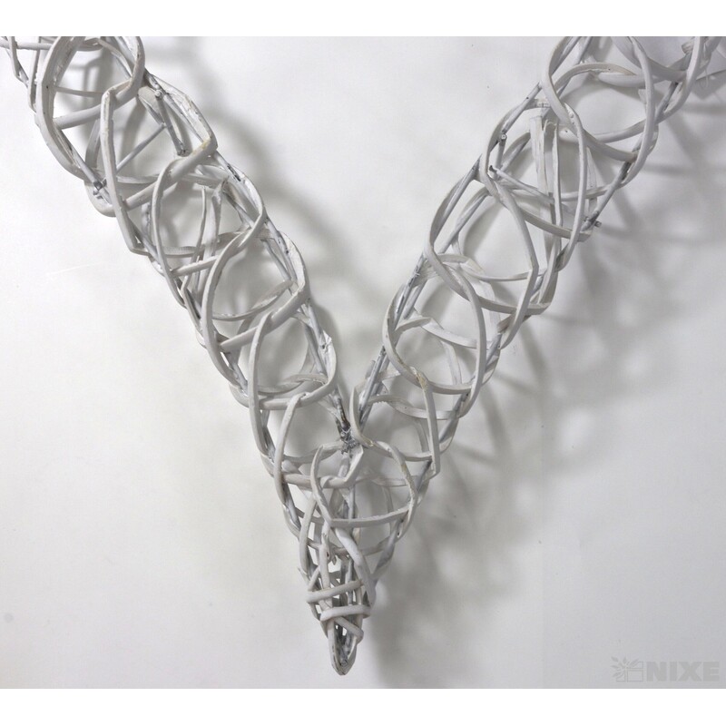 SRDCE ZÁVĚS 44cm*BÍLÁ