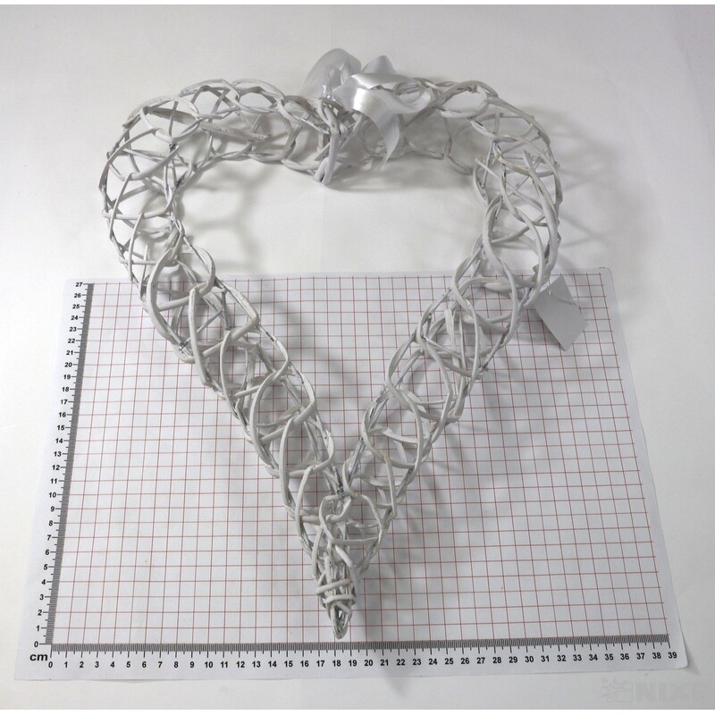 SRDCE ZÁVĚS 44cm*BÍLÁ