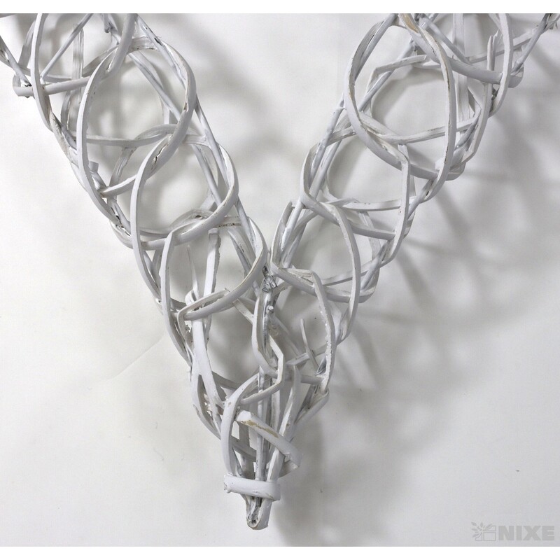 SRDCE ZÁVĚS 39cm*BÍLÁ