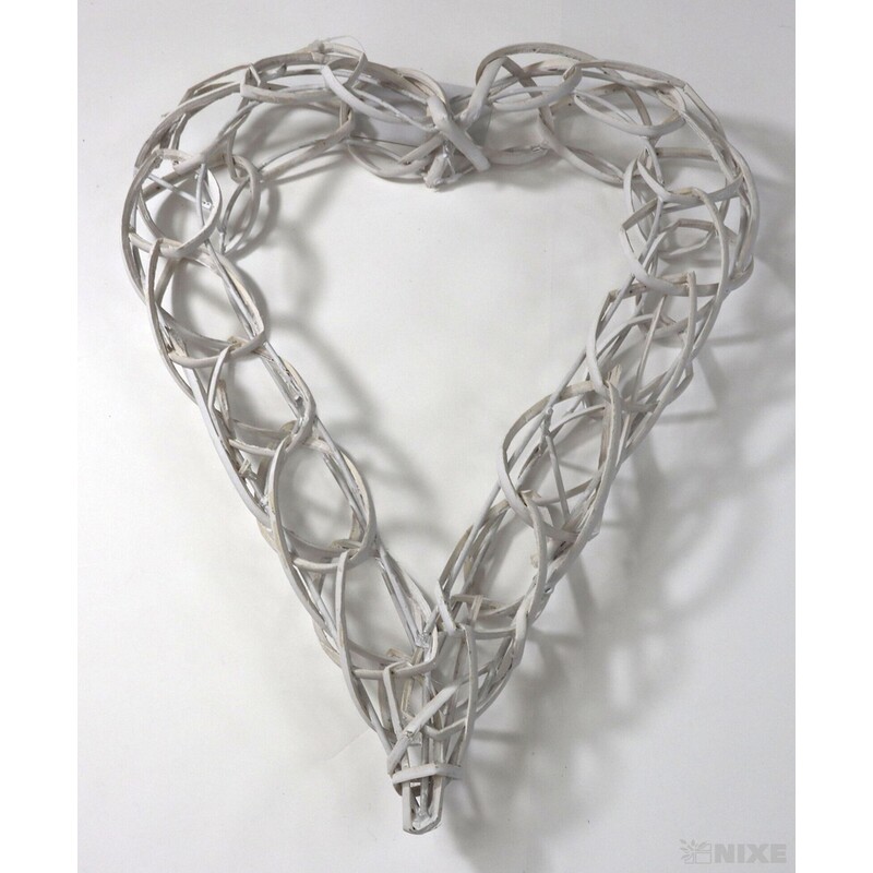 SRDCE ZÁVĚS 40cm*BÍLÁ