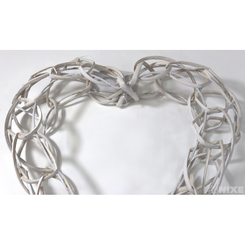 SRDCE ZÁVĚS 40cm*BÍLÁ