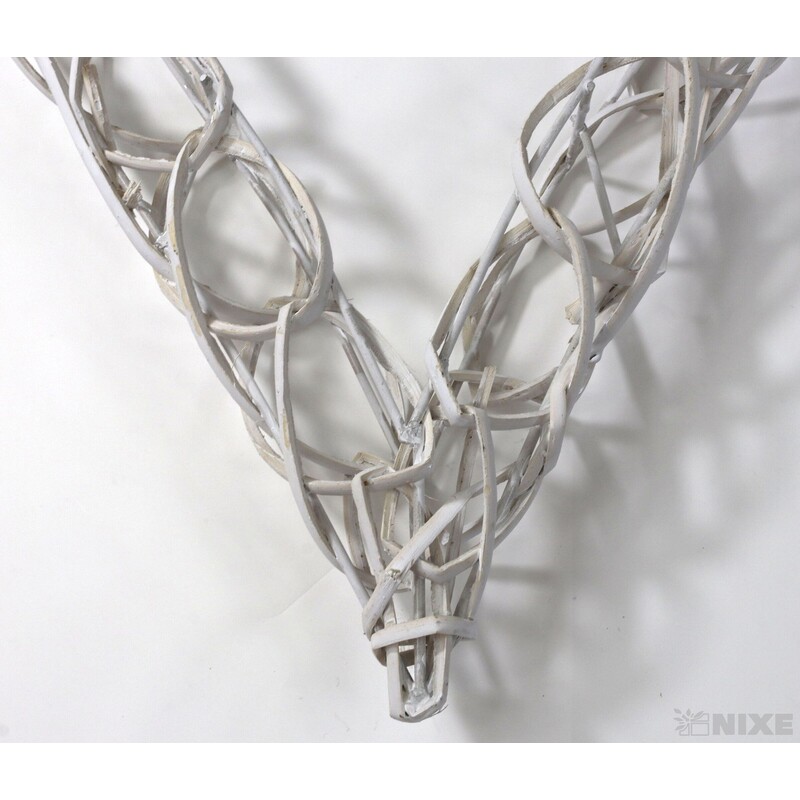 SRDCE ZÁVĚS 40cm*BÍLÁ