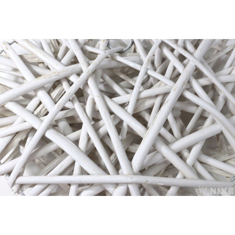 SRDCE ZÁVĚS 31cm*BÍLÁ