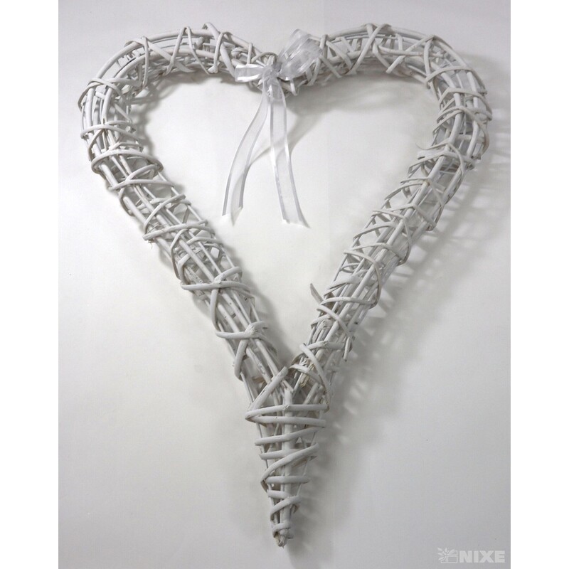 SRDCE ZÁVĚS 60cm*BÍLÁ