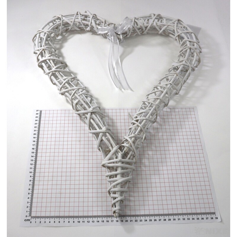 SRDCE ZÁVĚS 60cm*BÍLÁ