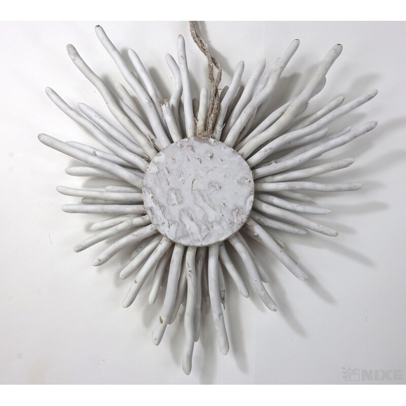 SRDCE ZÁVĚS 31cm*BÍLÁ