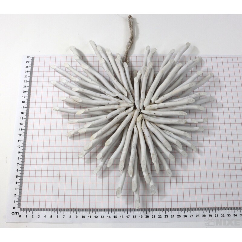 SRDCE ZÁVĚS 31cm*BÍLÁ