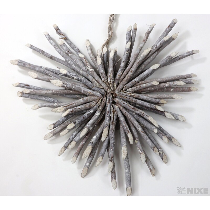 SRDCE ZÁVĚS 31cm*ŠEDÁ