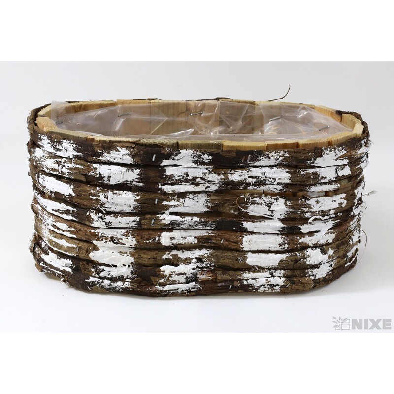 OBAL KŮRA OVÁL 23X12X11cm*PŘÍRODNÍ