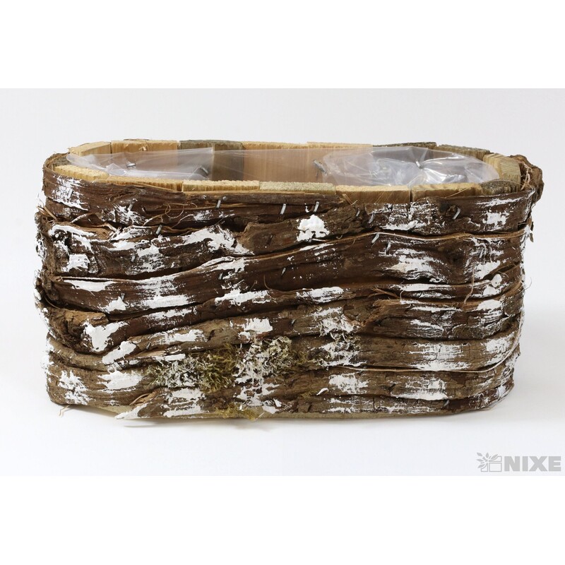 OBAL KŮRA OVÁL 18x7x9cm*PŘÍRODNÍ