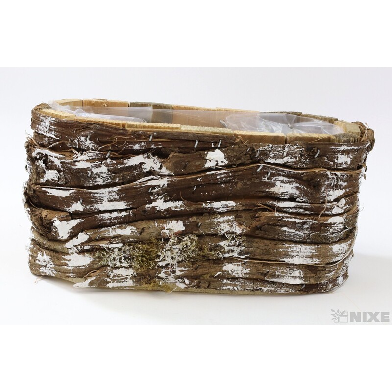 OBAL KŮRA OVÁL 18x7x9cm*PŘÍRODNÍ