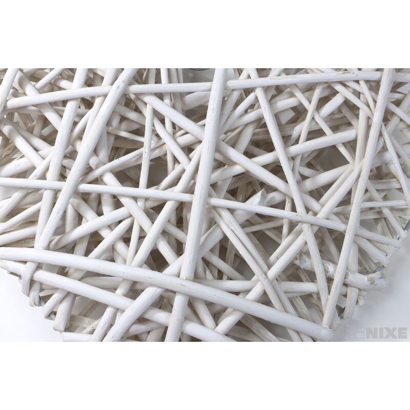 SRDCE ZÁVĚS 34cm*BÍLÁ