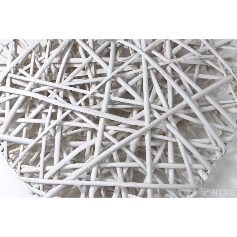 SRDCE ZÁVĚS 35cm*BÍLÁ