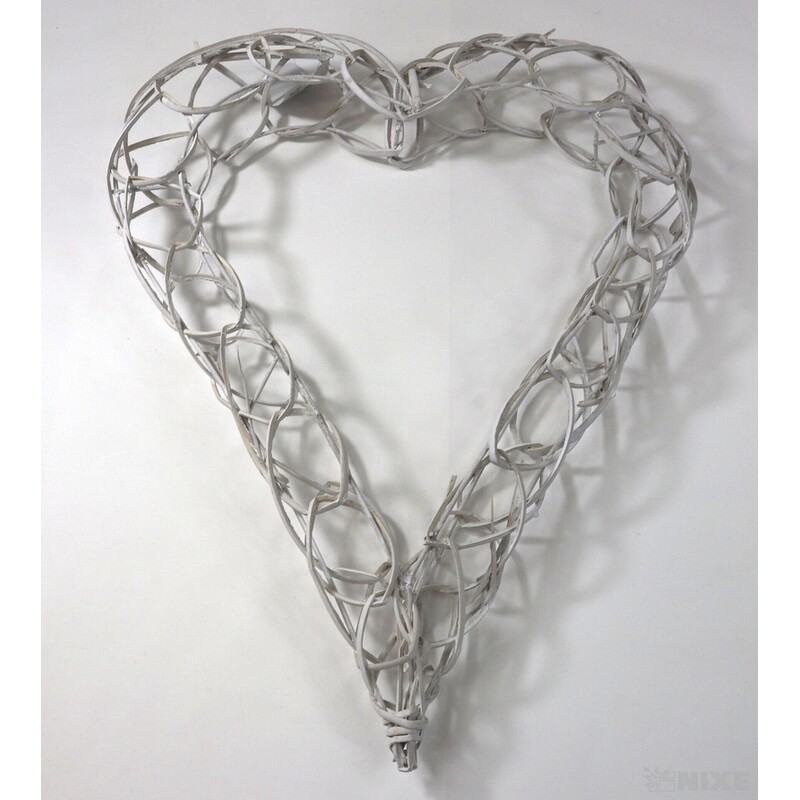 SRDCE ZÁVĚS 50cm*BÍLÁ