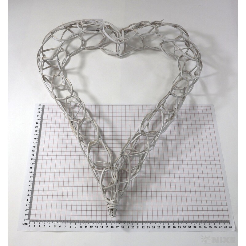 SRDCE ZÁVĚS 50cm*BÍLÁ