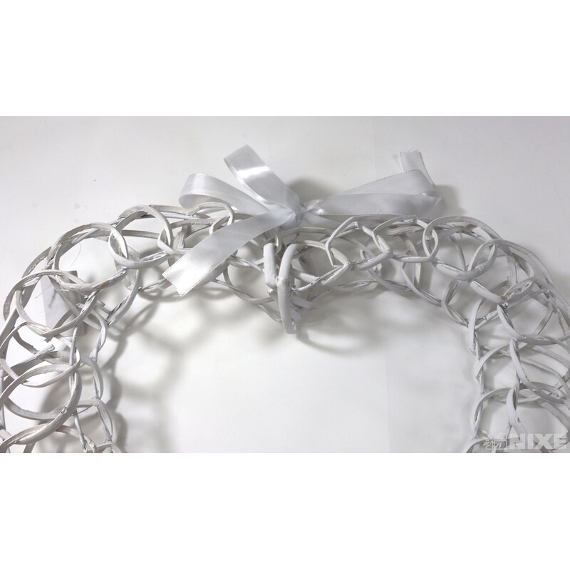 SRDCE RATTAN 49cm*BÍLÁ