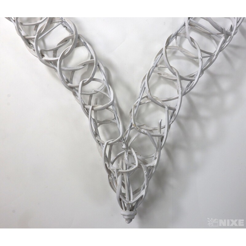 SRDCE RATTAN 49cm*BÍLÁ