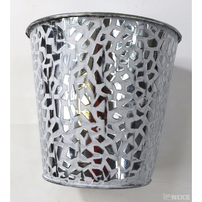 PLECHOVÝ OBAL 15x15cm*BÍLÁ