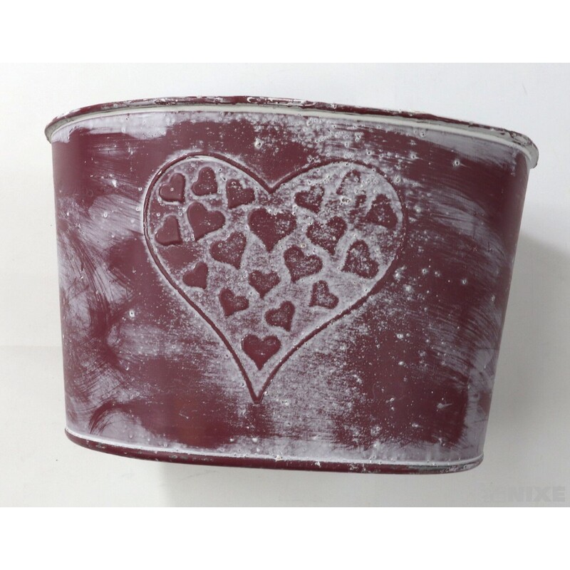 PLECHOVÁ MISKA OVÁL 19x12cm*RŮŽOVÁ