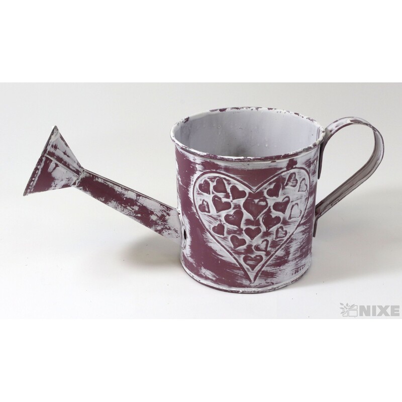 PLECHOVÁ KONEV 10x10cm*RŮŽOVÁ