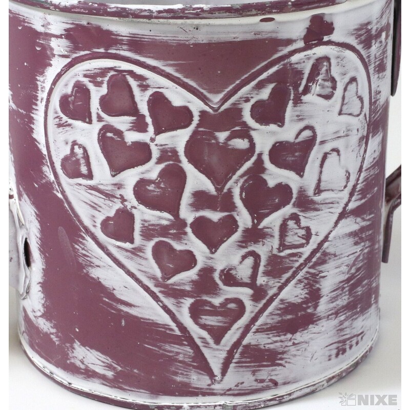 PLECHOVÁ KONEV 10x10cm*RŮŽOVÁ