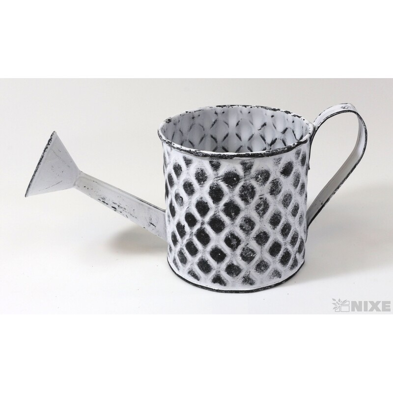 PLECHOVÁ KONEV 10x10cm*BÍLÁ