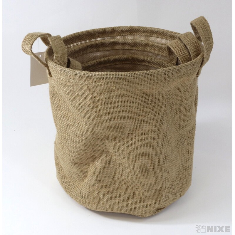 OBAL JUTA 23x25cm 21x21 19x19 16x13*PŘÍRODNÍ