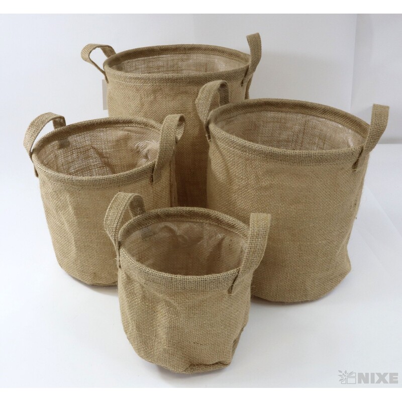 OBAL JUTA 23x25cm 21x21 19x19 16x13*PŘÍRODNÍ