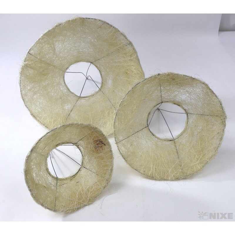 PODLOŽKA SISAL KRUH 24x11cm 19x9 15x5*BÍLÁ