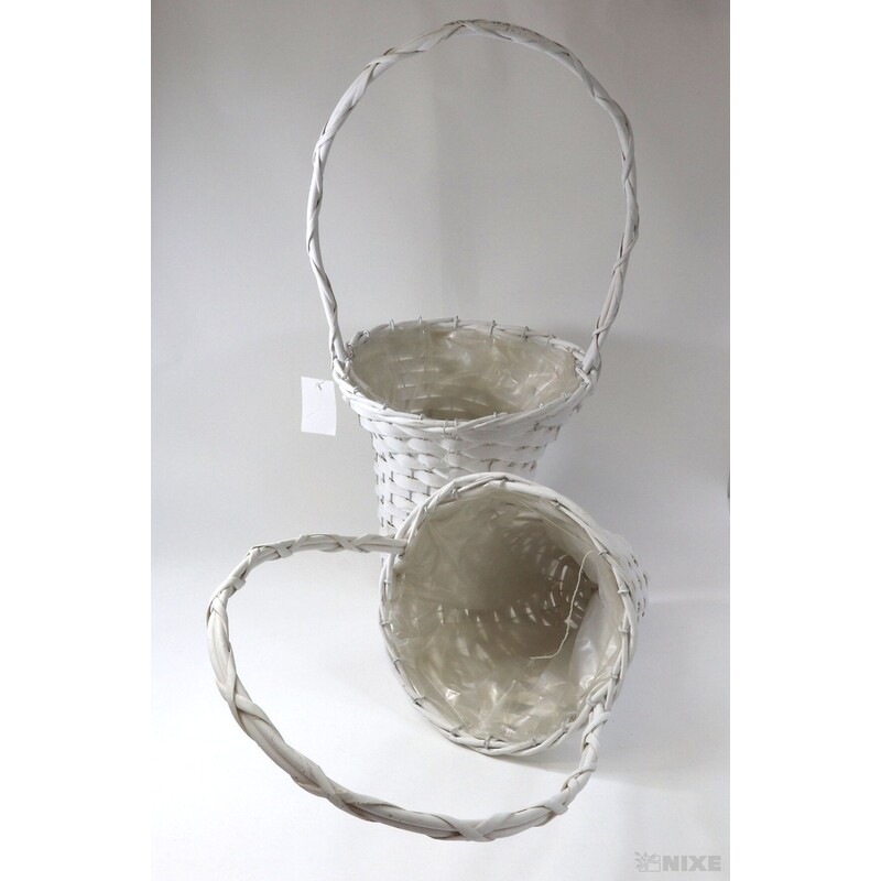 KOŠ PROUTĚNÝ 25x58x28cm 21X54X25*BÍLÁ