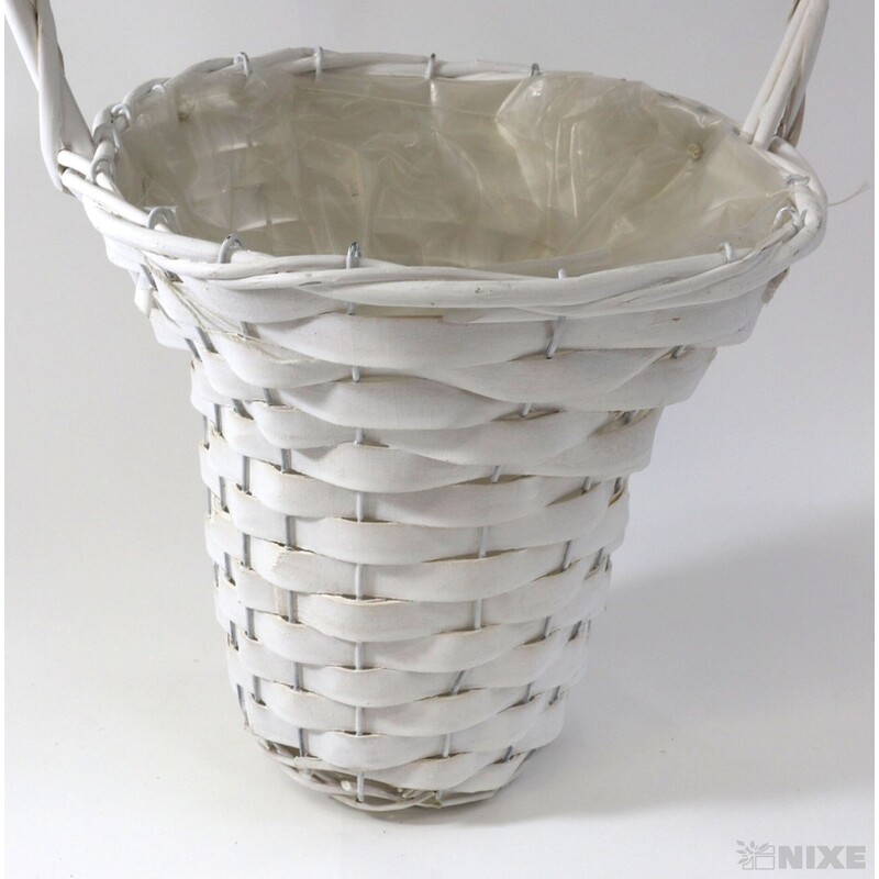 KOŠ PROUTĚNÝ 25x58x28cm 21X54X25*BÍLÁ