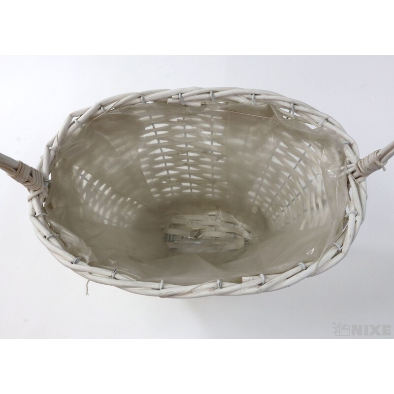 KOŠ PROUTĚNÝ 37x72x22cm 32x61x22 28x52x20*BÍLÁ