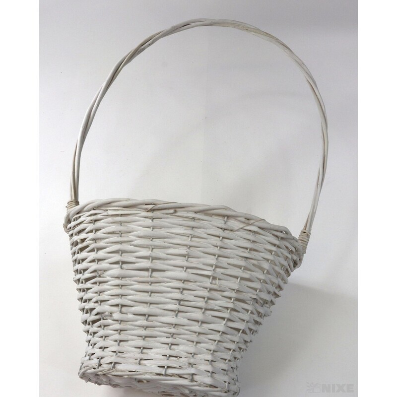 KOŠ PROUTĚNÝ 37x72x22cm 32x61x22 28x52x20*BÍLÁ