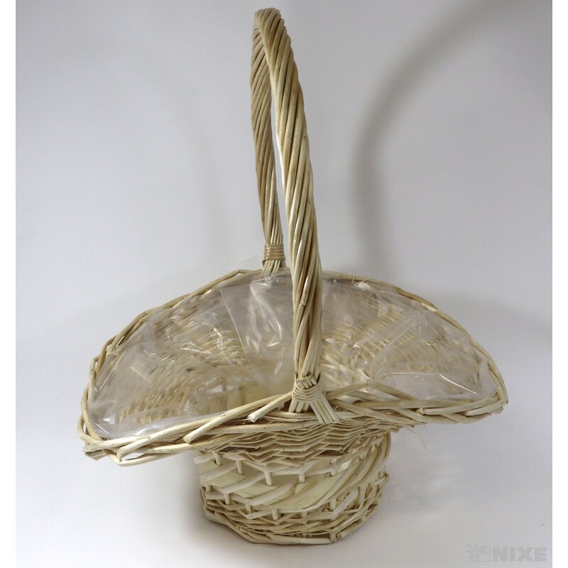 KOŠ PROUTĚNÝ 19x46x10cm 15x41x8 12x36x8*BÍLÁ