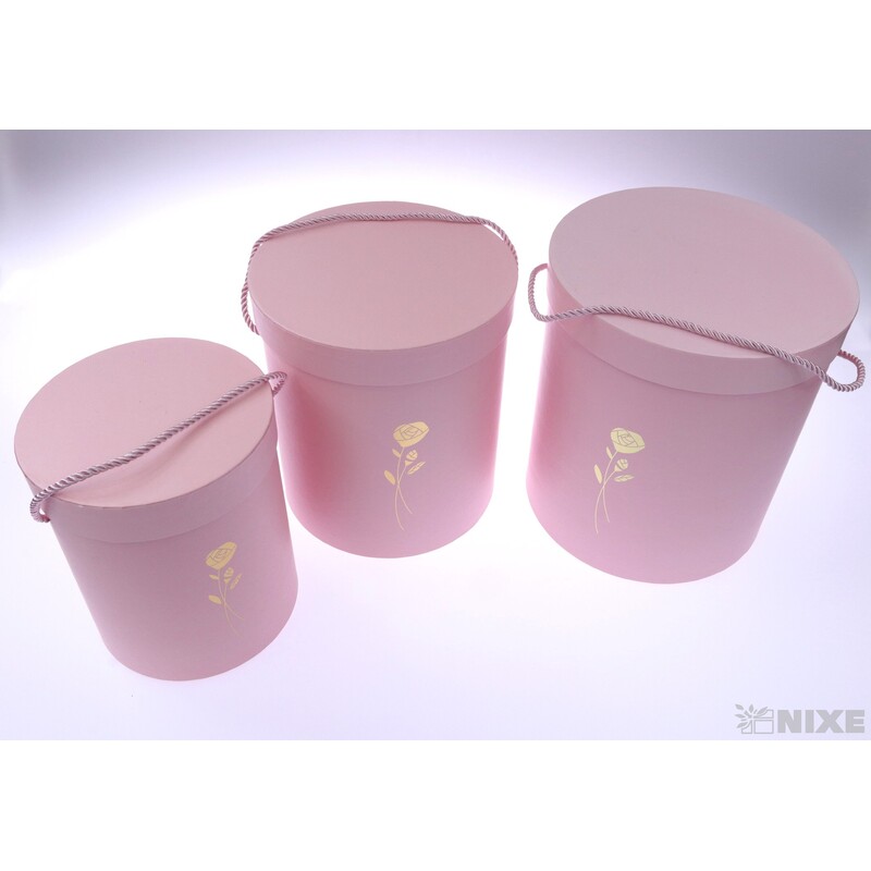 KVĚTINOVÝ BOX 3ks pr. 20x23cm 18x21 14x18*MIX BAREV