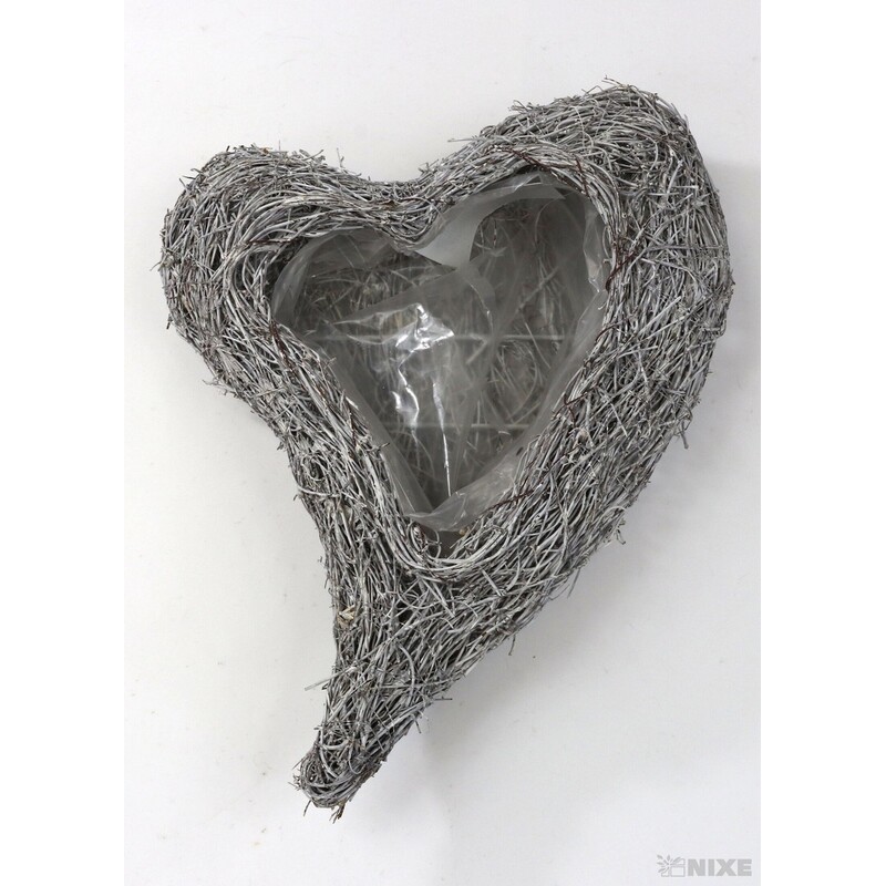 OBAL SRDCE 21x25x3cm*BÍLÁ